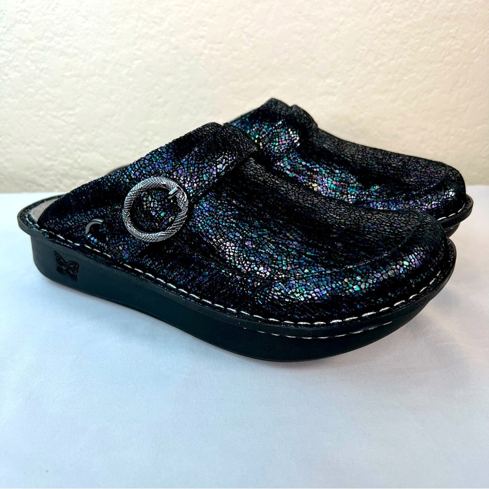 Alegria Black Iridescent Women's Shoes